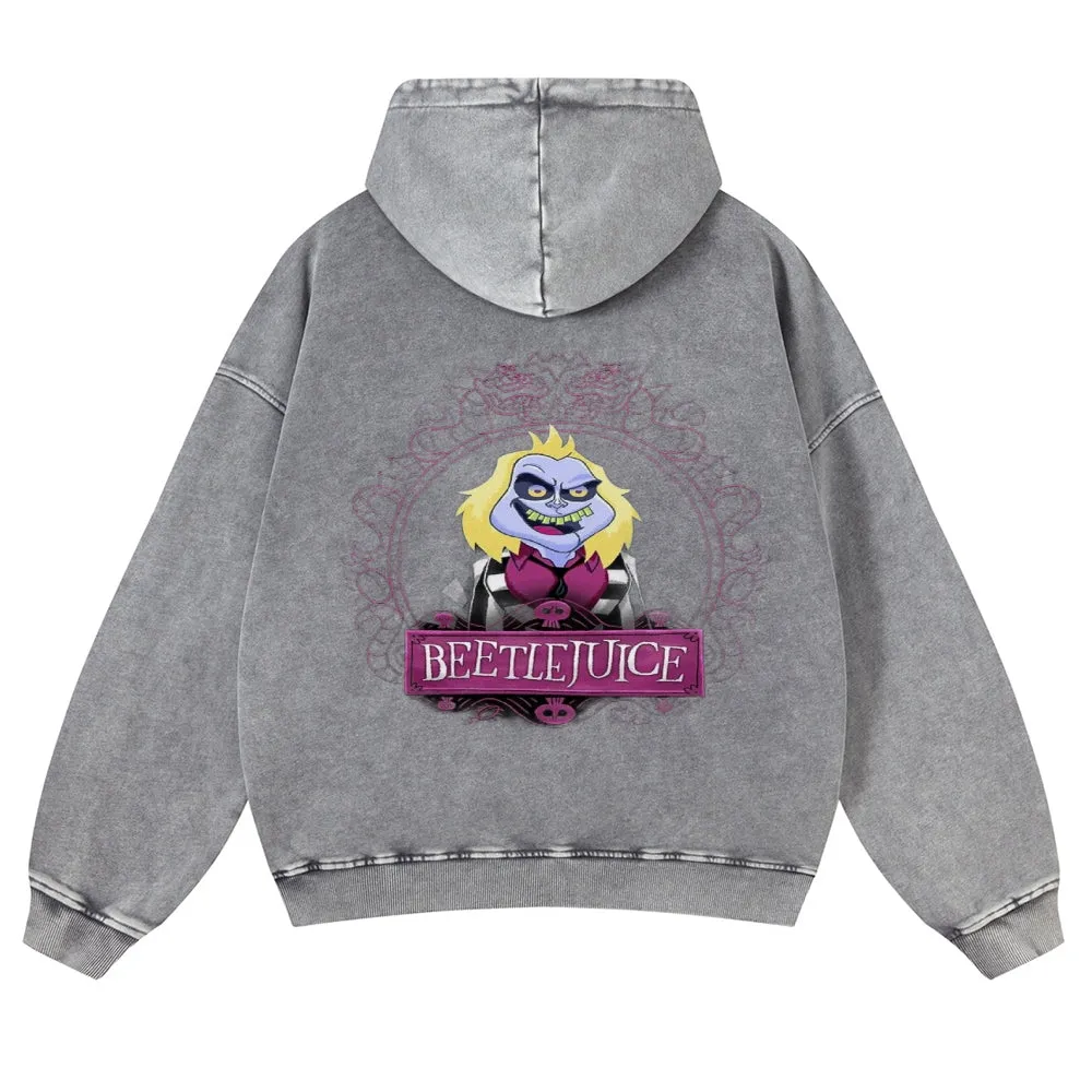 Mens Vintage Beetle Juice Rock Hoodies