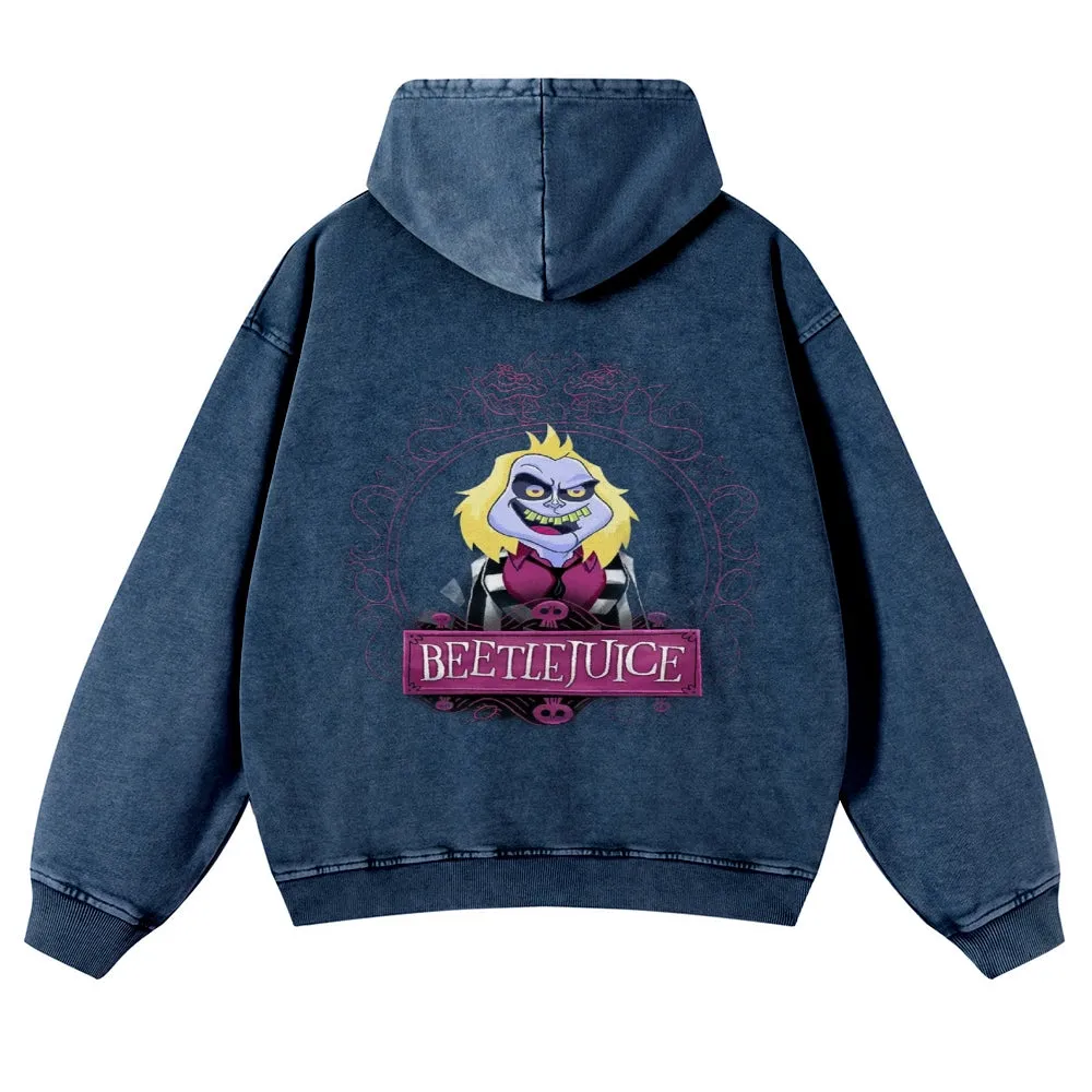 Mens Vintage Beetle Juice Rock Hoodies