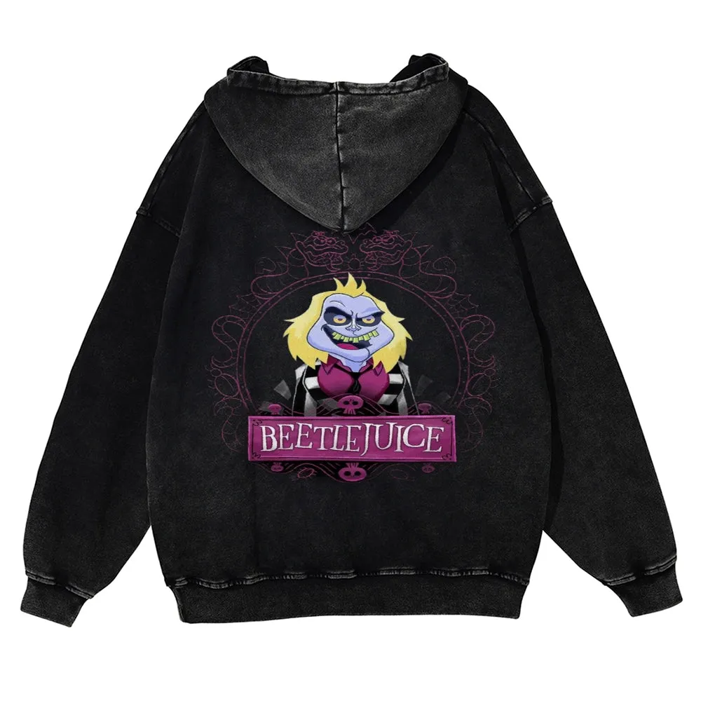 Mens Vintage Beetle Juice Rock Hoodies
