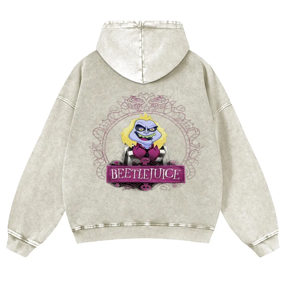 Mens Vintage Beetle Juice Rock Hoodies