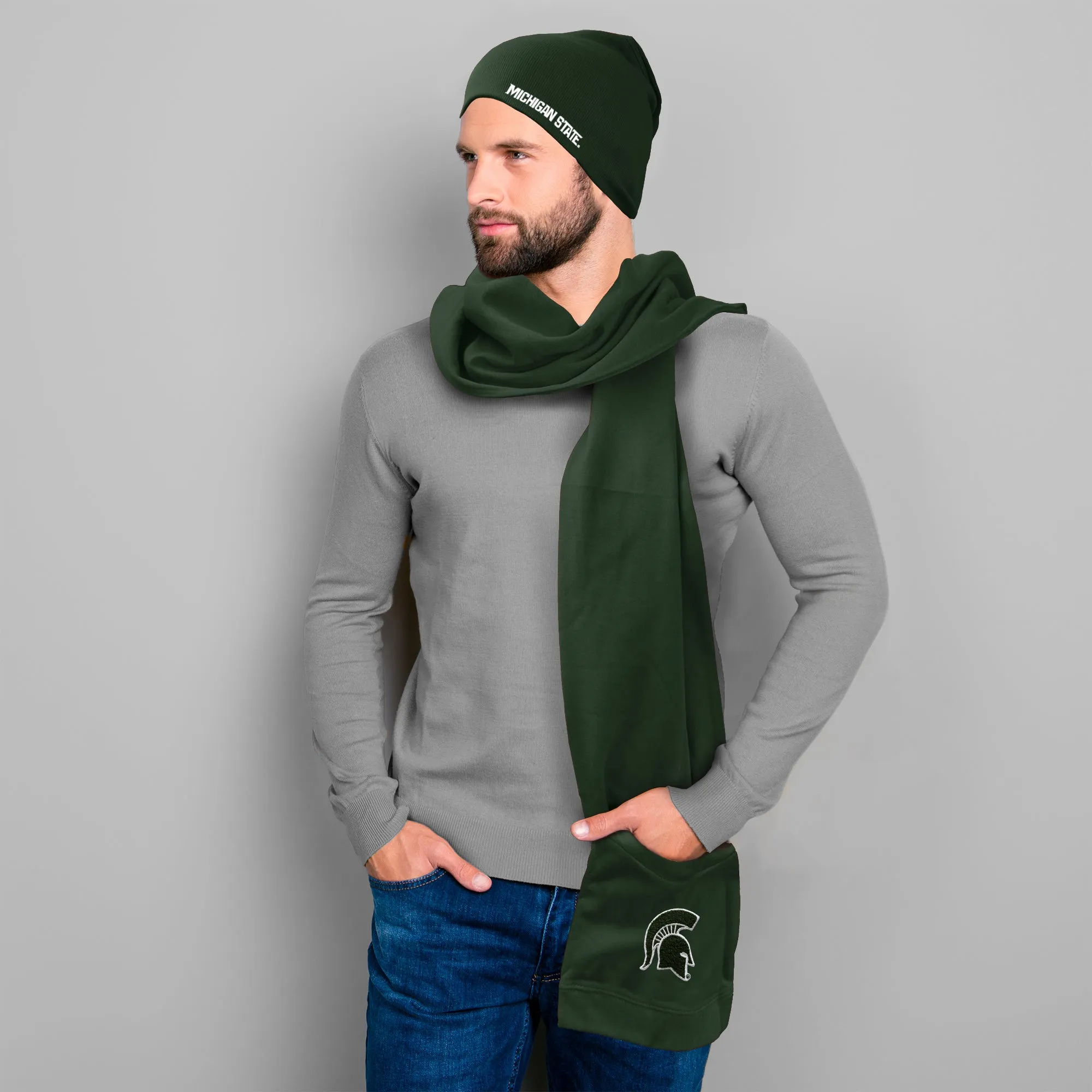 Michigan State University Jimmy Bean 4 in 1 Scarf