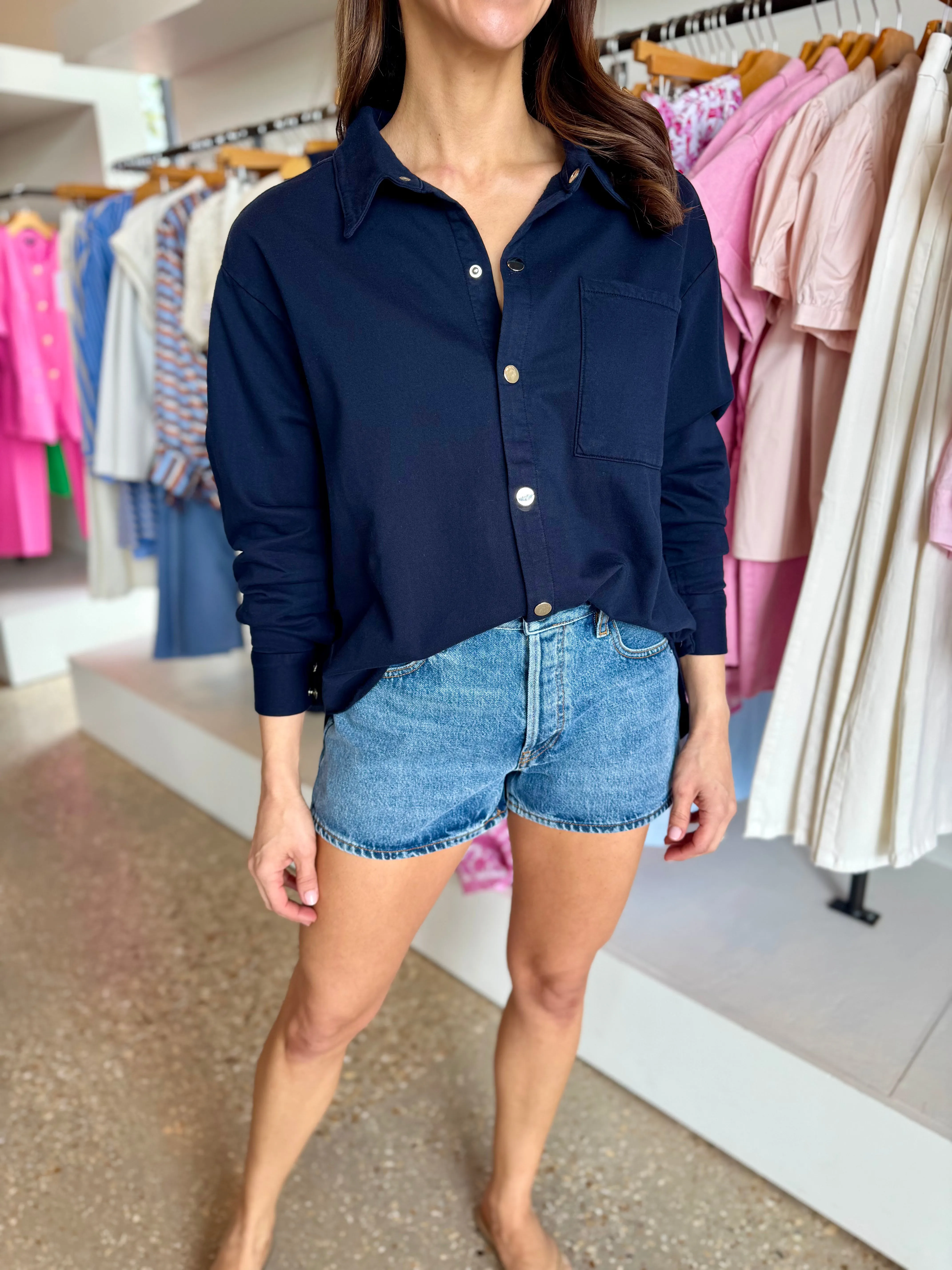 Navy Shacket