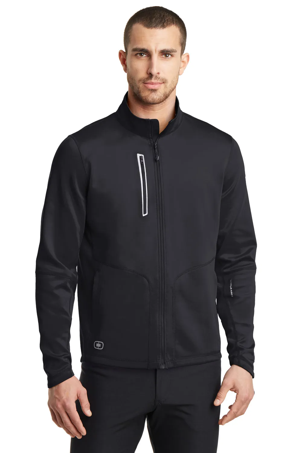 Ogio Mens Endurance Fulcrum Full Zip Jacket - Blacktop