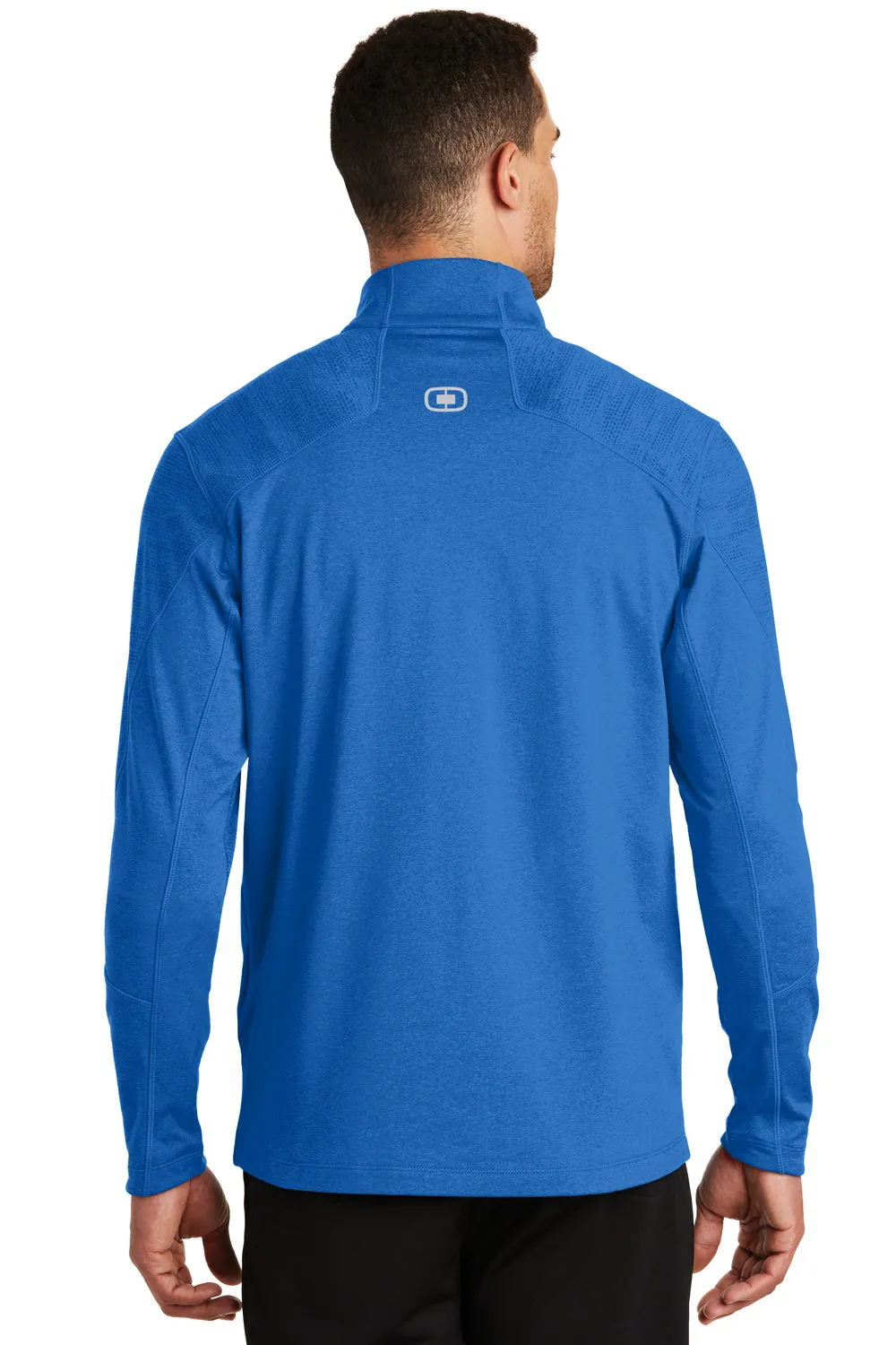 Ogio Mens Endurance Sonar Full Zip Jacket - Heather Electric Blue - Closeout