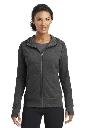 Ogio Womens Endurance Cadmium French Terry Full Zip Hooded Jacket - Blacktop - Closeout