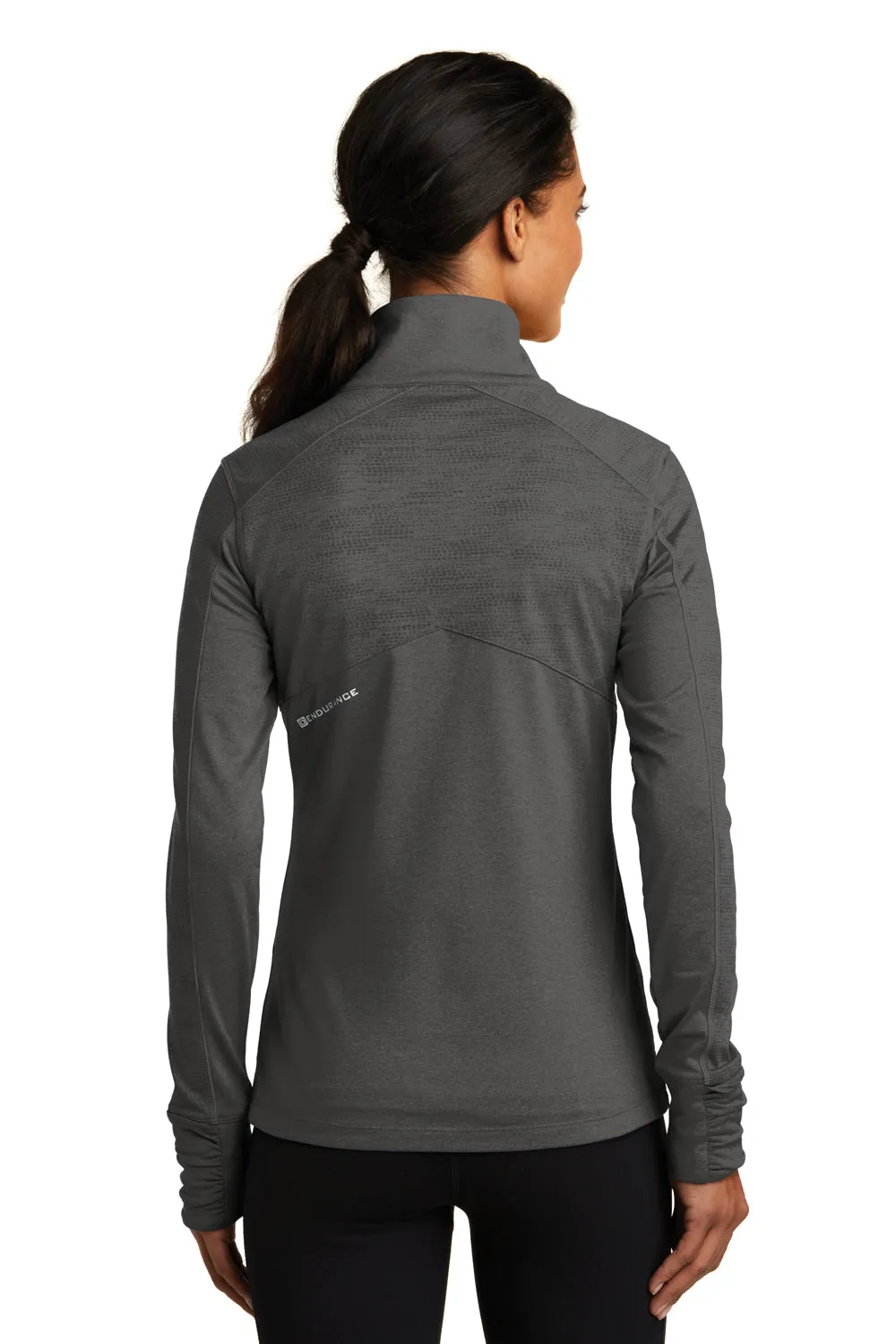 Ogio Womens Endurance Sonar Full Zip Jacket - Heather Blacktop - Closeout