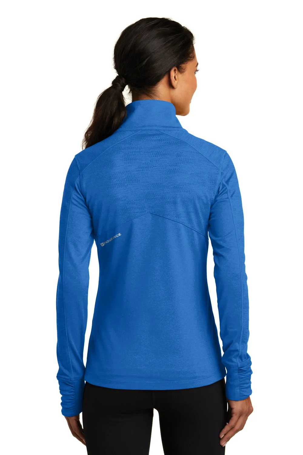 Ogio Womens Endurance Sonar Full Zip Jacket - Heather Electric Blue - Closeout
