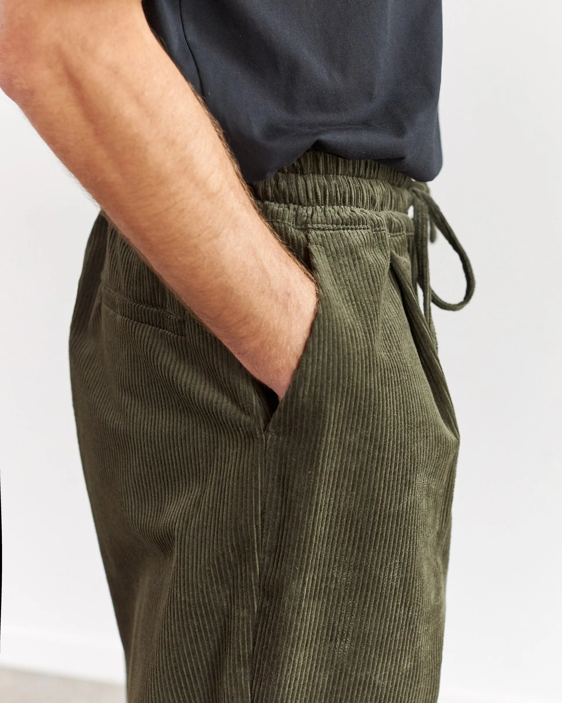 Oversized Baggy - Olive Corduroy