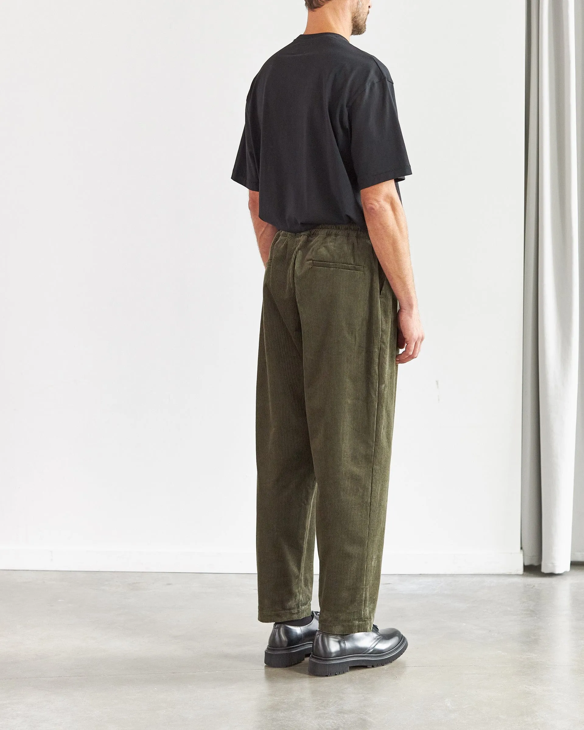Oversized Baggy - Olive Corduroy