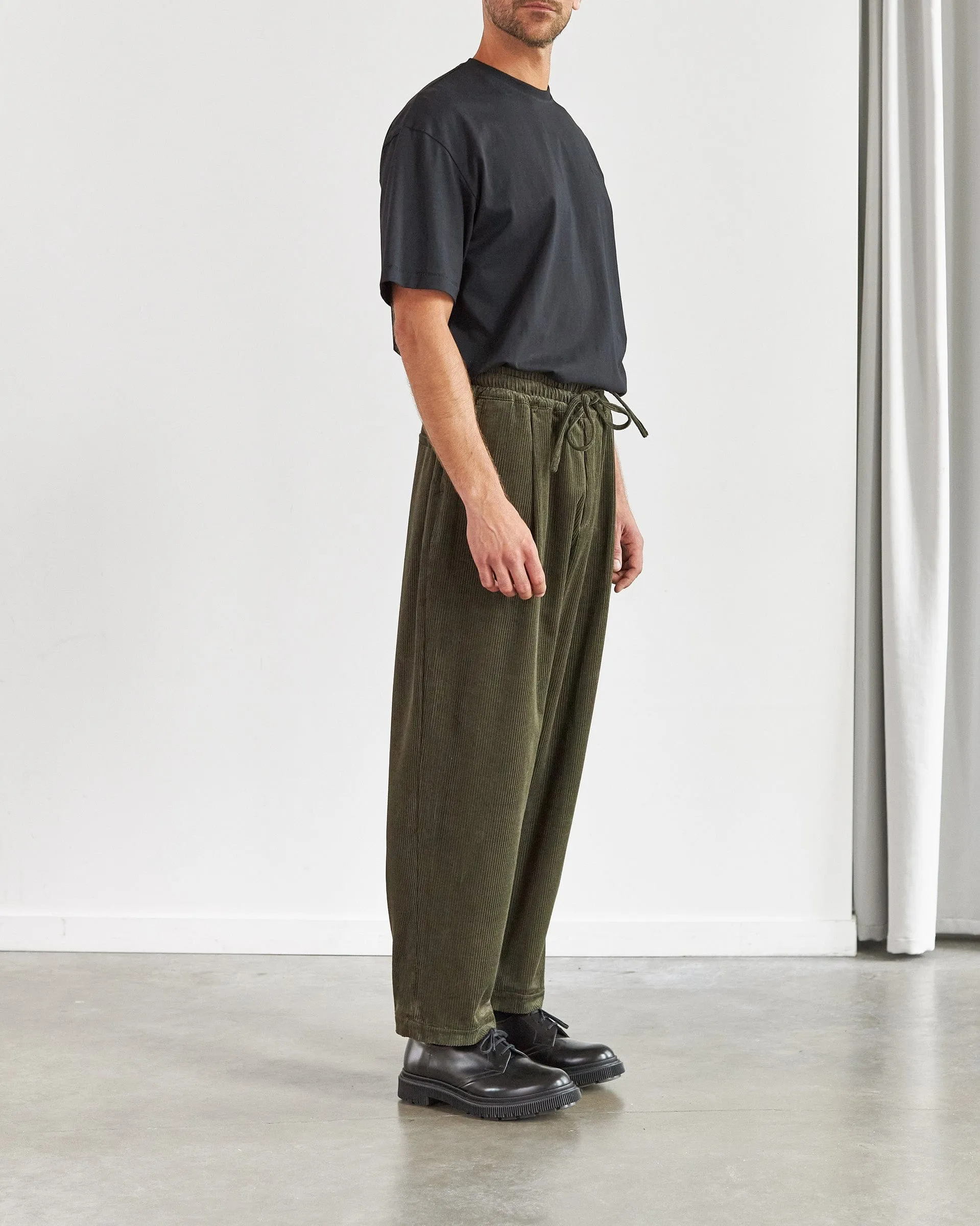 Oversized Baggy - Olive Corduroy