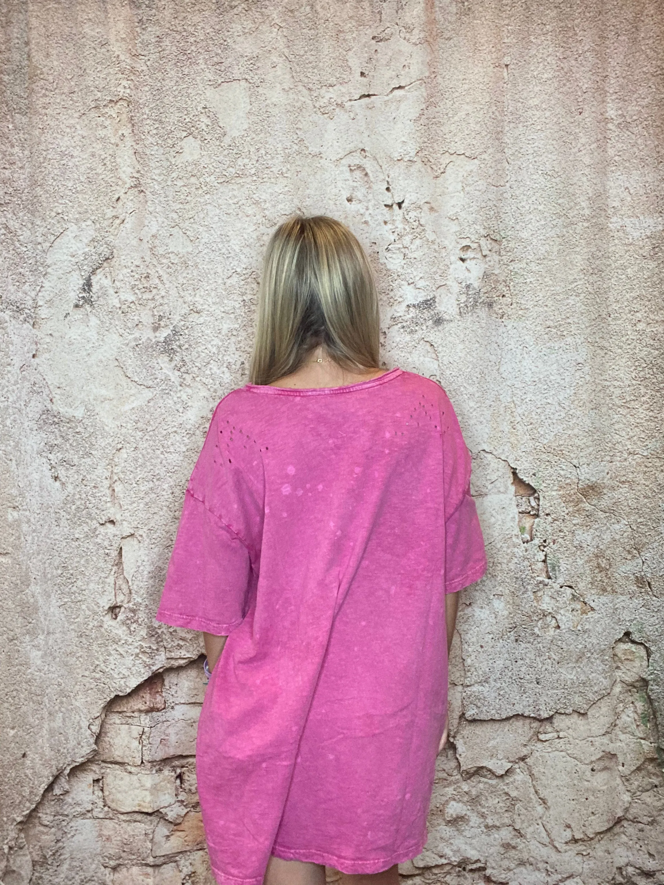 Oversized Distressed T