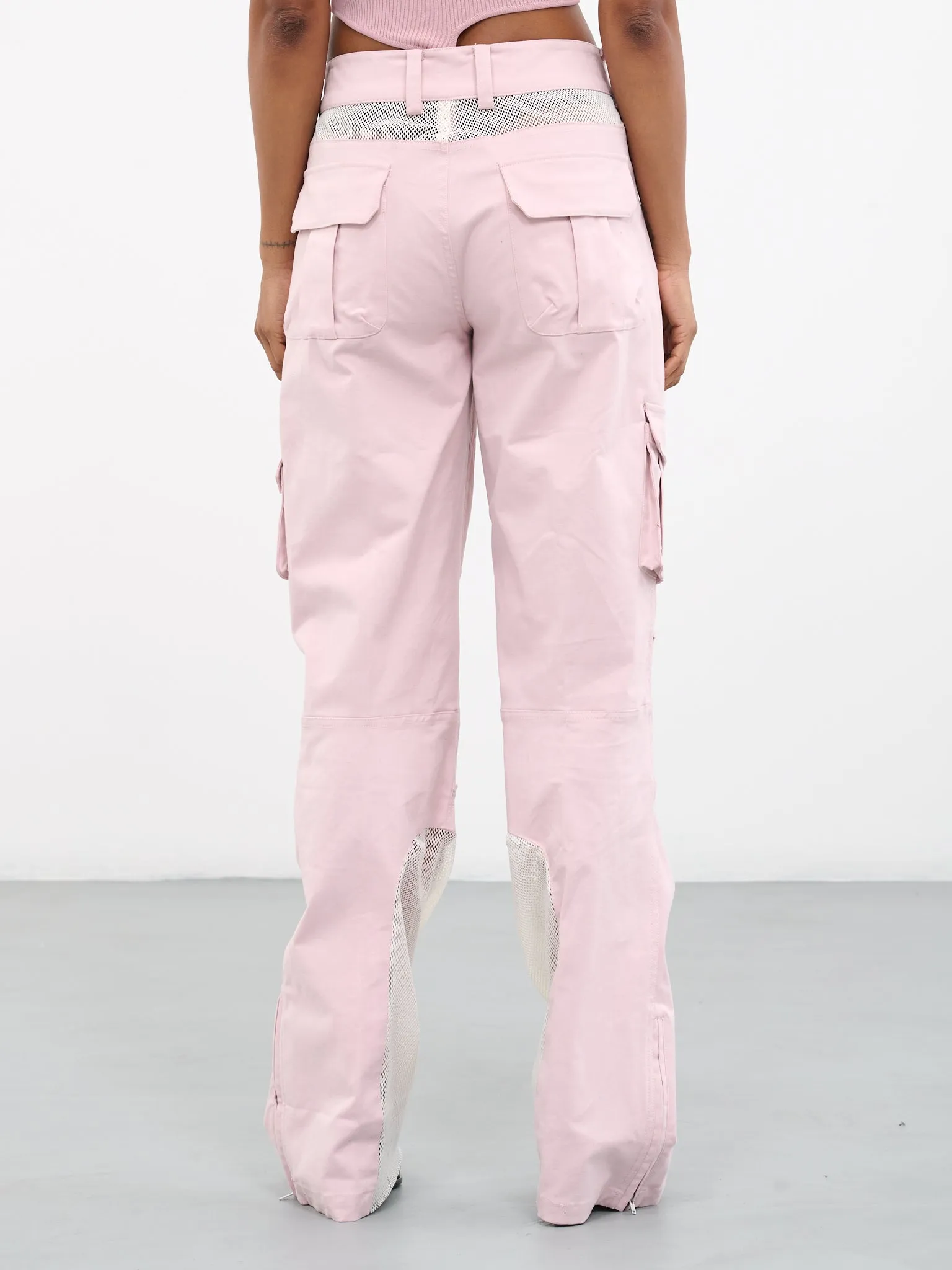 Patchwork Cargo Pants (PA-02PK-PINK)