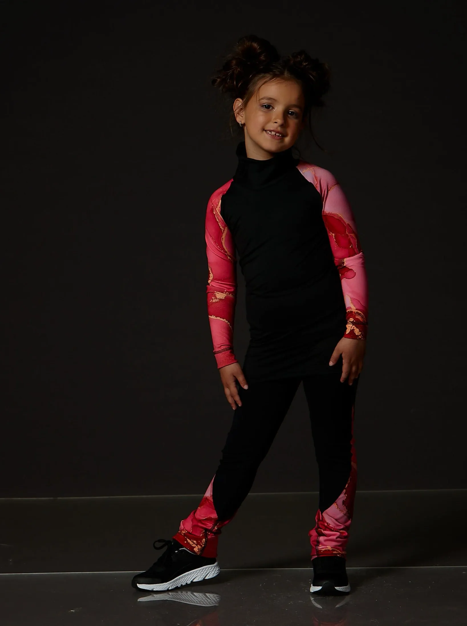 Performance Long Sleeve Turtleneck - Coral