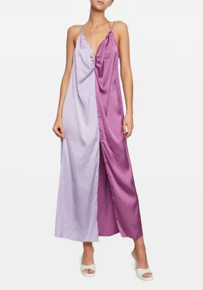 PISCES TWO TONE SLIP DRESS PURPLE