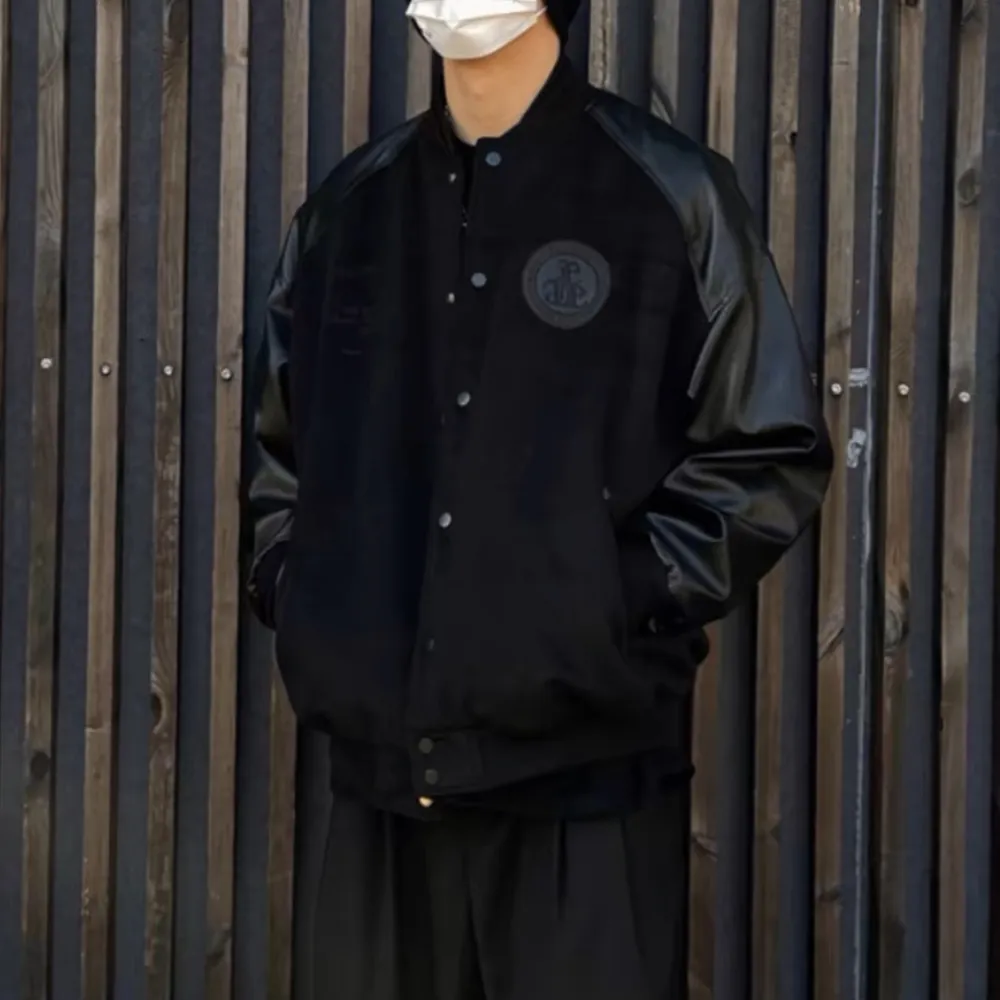“Plus Size Loose Baseball” Jacket