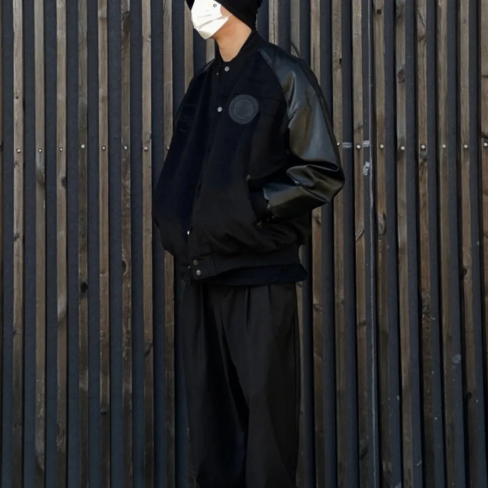 “Plus Size Loose Baseball” Jacket