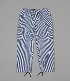 Polar Striped Cargo Trousers - White / Navy