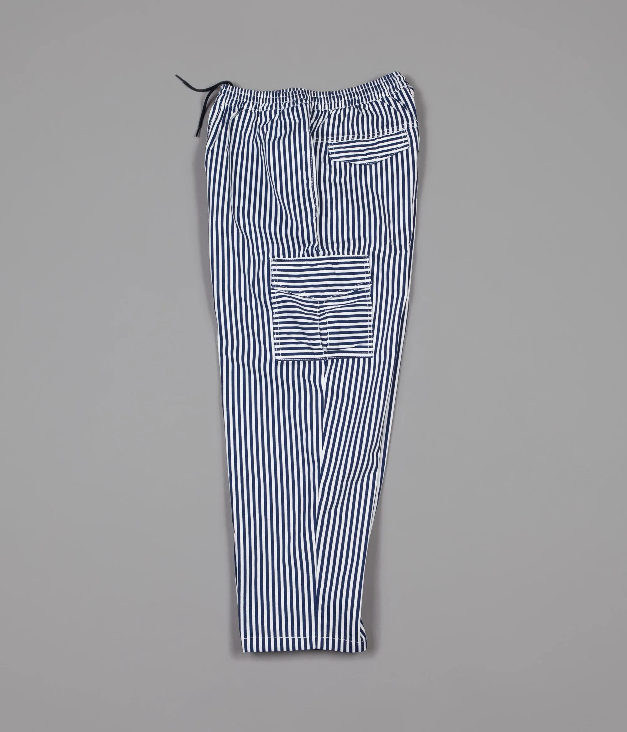Polar Striped Cargo Trousers - White / Navy