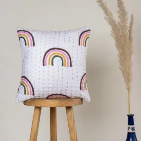 Premium Hand Block Rainbow Printed Kantha Sofa Cushions