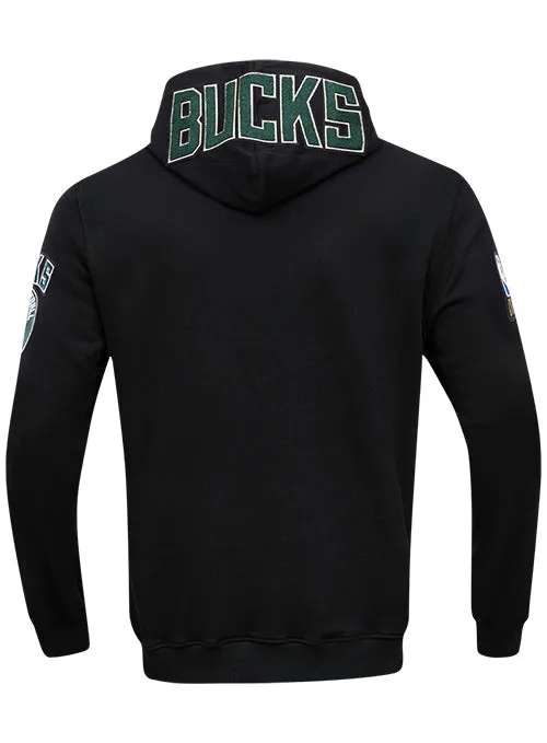Pro Standard Classic Chenille Milwaukee Bucks Hooded Sweatshirt