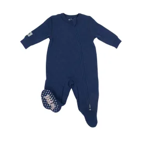 Quilted Collection - Footed Sleeper - Midnight