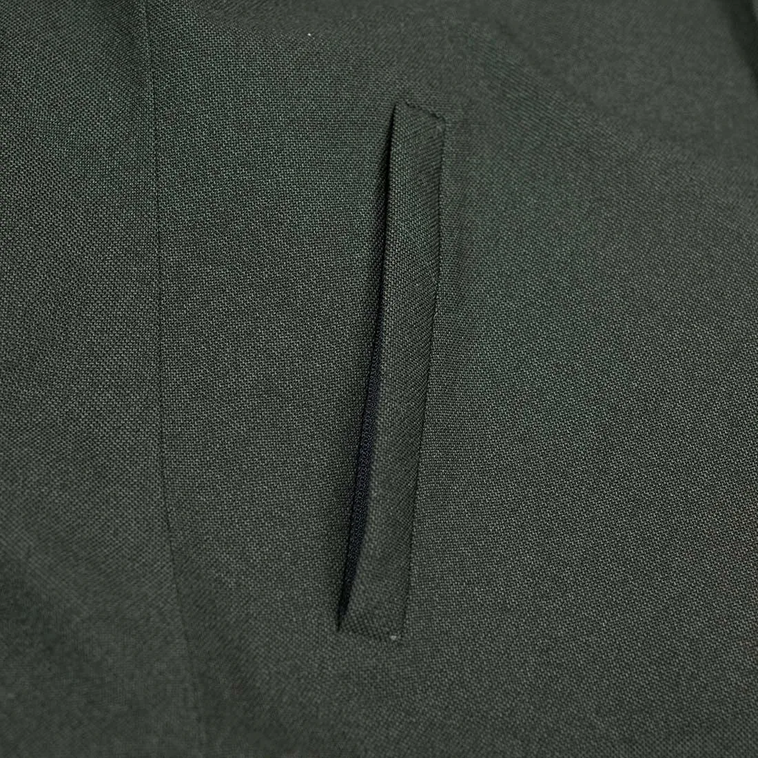 "Bumfreezer" jacket in Army Green hopsack fabric
