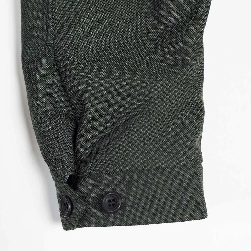 "Bumfreezer" jacket in Army Green hopsack fabric