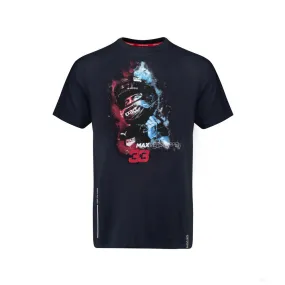 Red Bull T-shirt, Max Verstappen Helmet, Blue, 2018