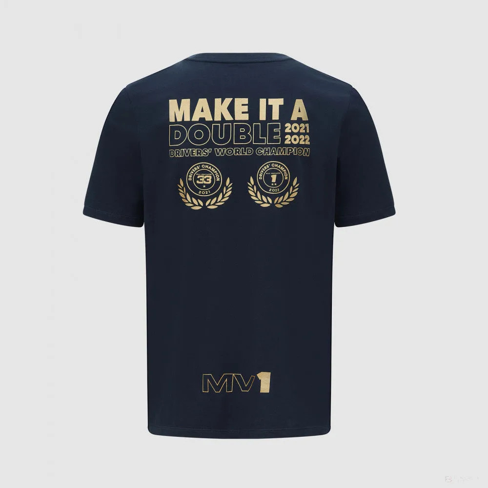 Red Bull Team 2022 Max Verstappen Champions T-shirt