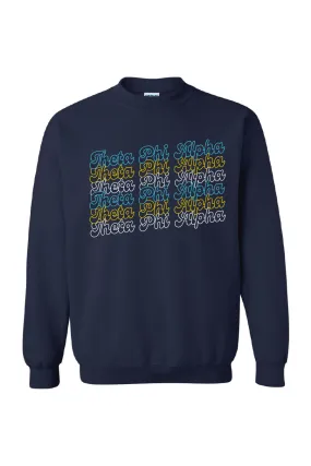 Retro Repeat Crewneck