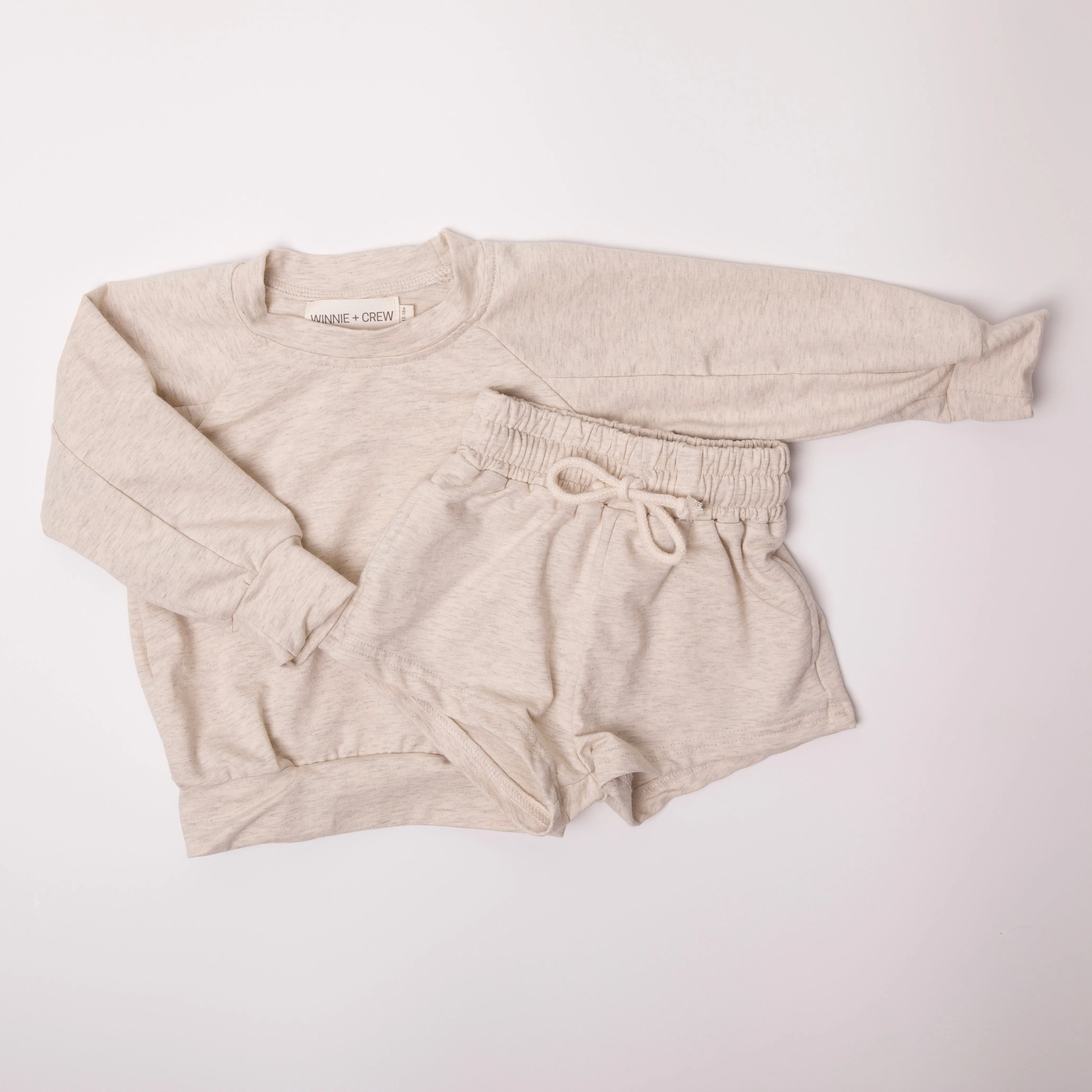 Roan Sweatshirt Set in Sand