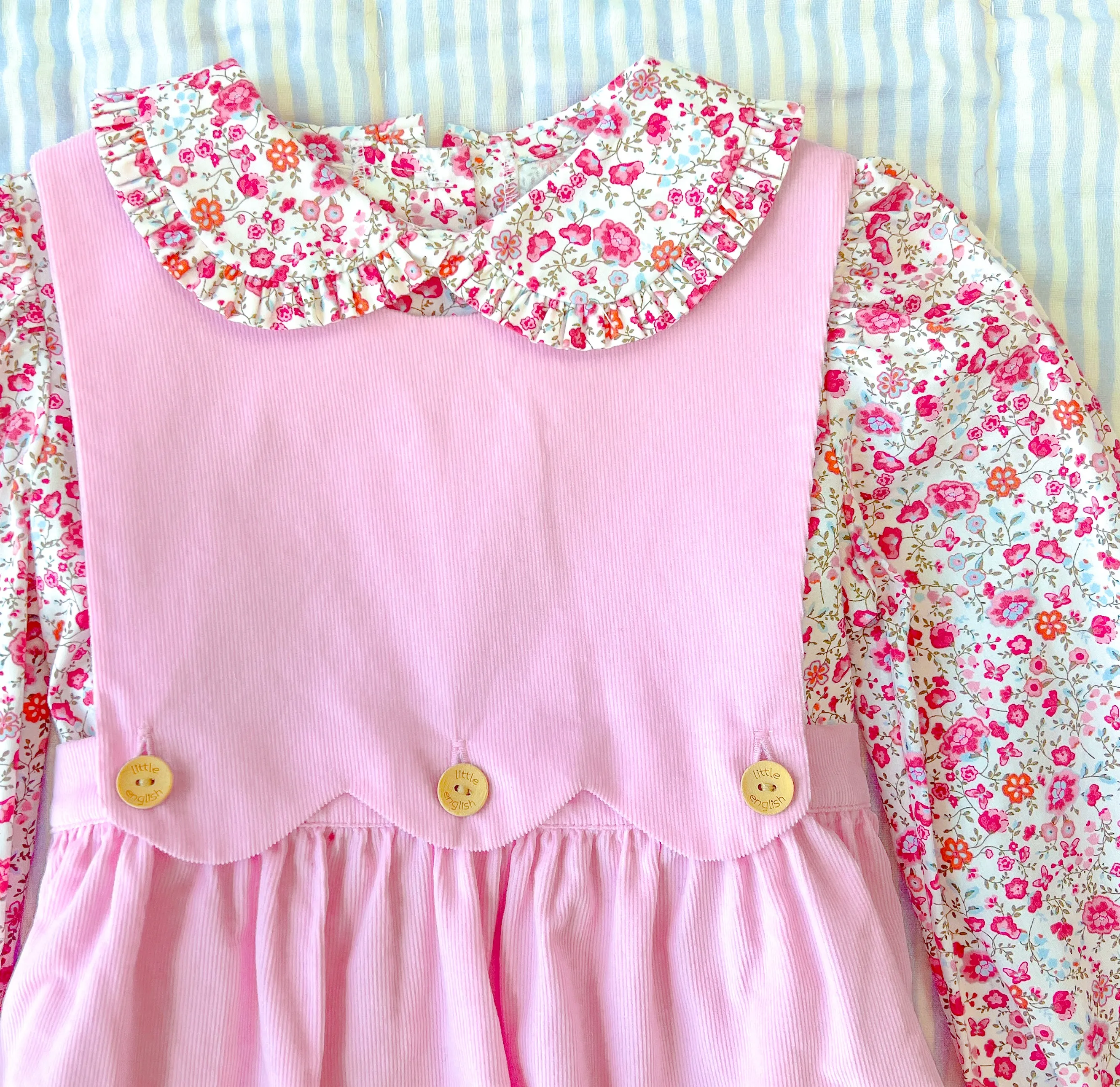 Ruffled Peter Pan Blouse - Pemberley Floral