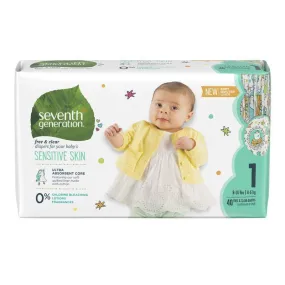 Seventh Generation Baby Diapers - Stage 1 ( 8-14 lbs) 4/40 ct