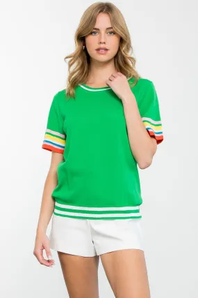 Short Sleeve Knit Top