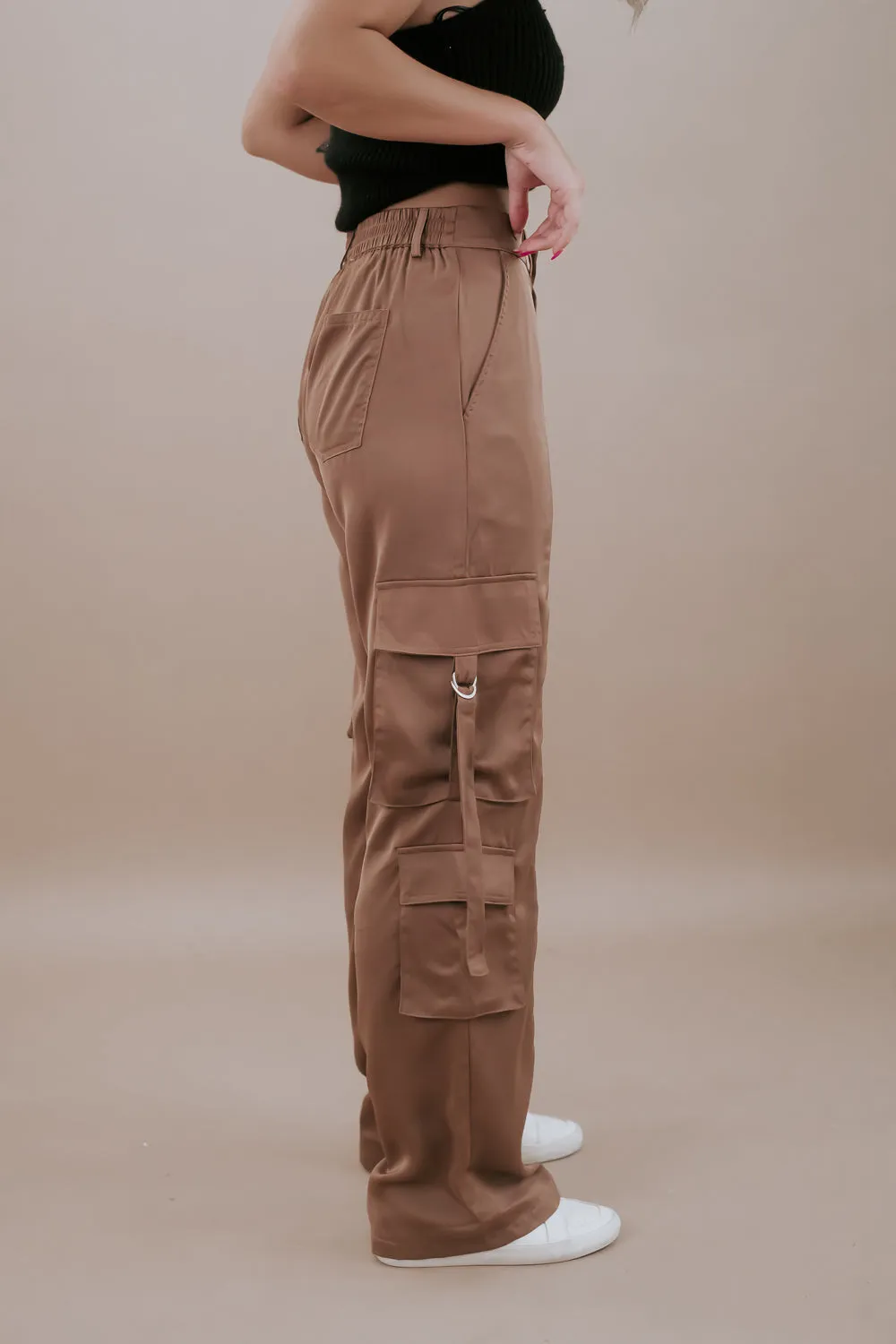 Silk Cargo Pants, Coco
