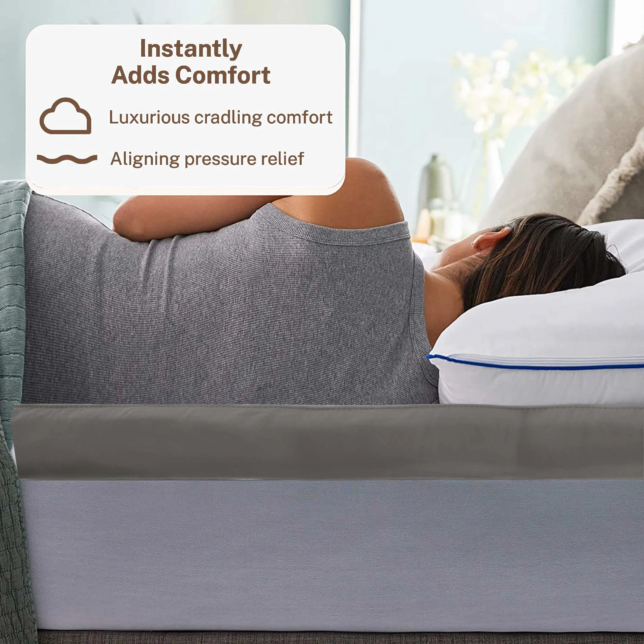 Square Quilted Ultra Soft Mattress Topper