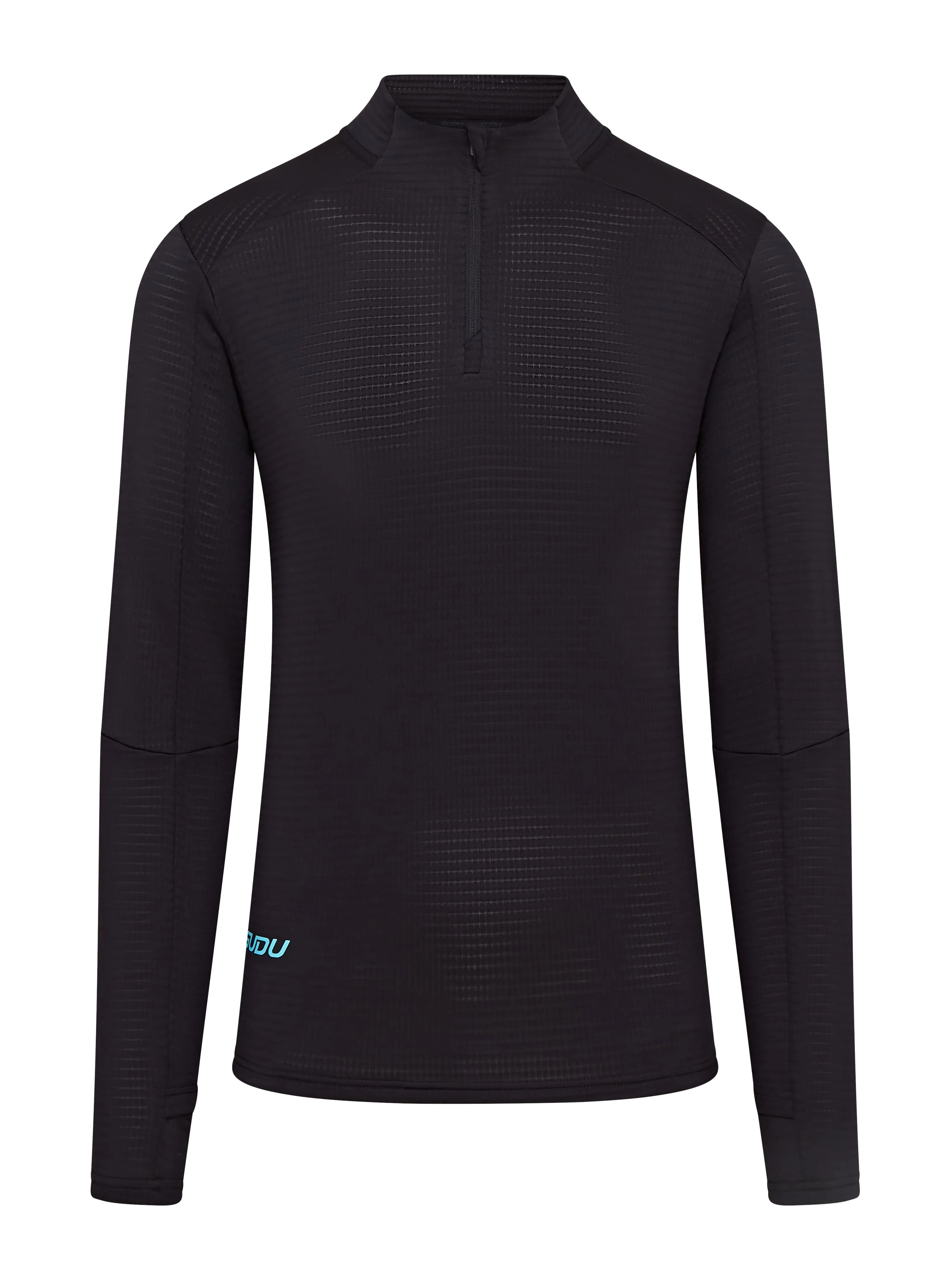 SRZ 01 Run Zip Mid-Layer - Black/Light Blue