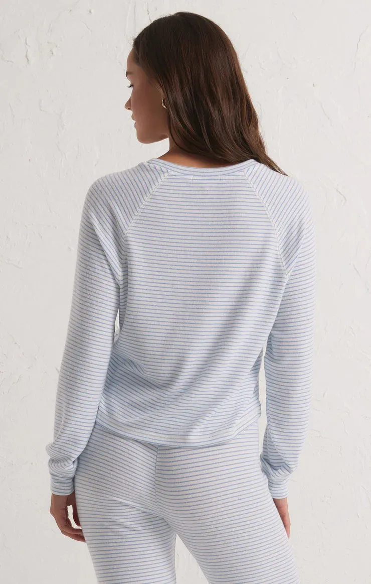 Staying In Stripe LS Top Eclipse