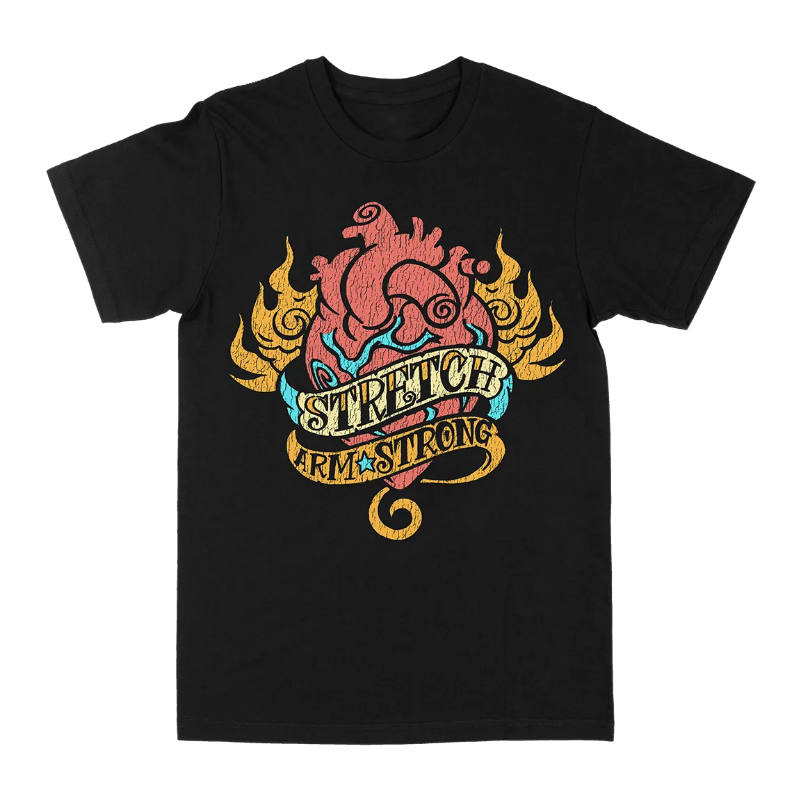 Stretch Arm Strong "Yesterday" Black T-Shirt
