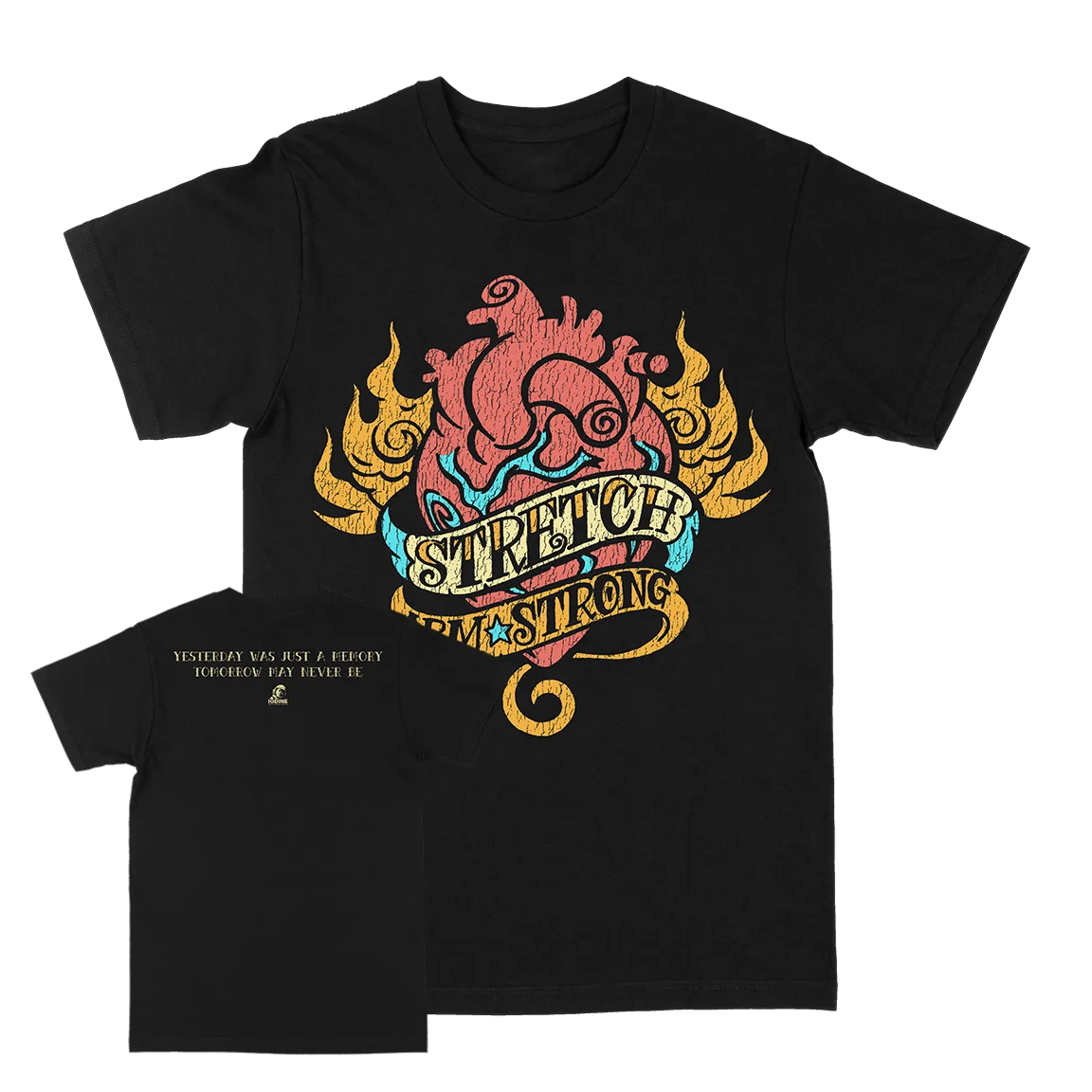 Stretch Arm Strong "Yesterday" Black T-Shirt