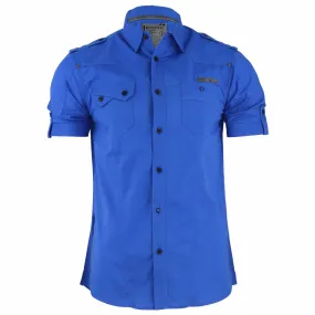Striped cotton shirt in blue - Dissident