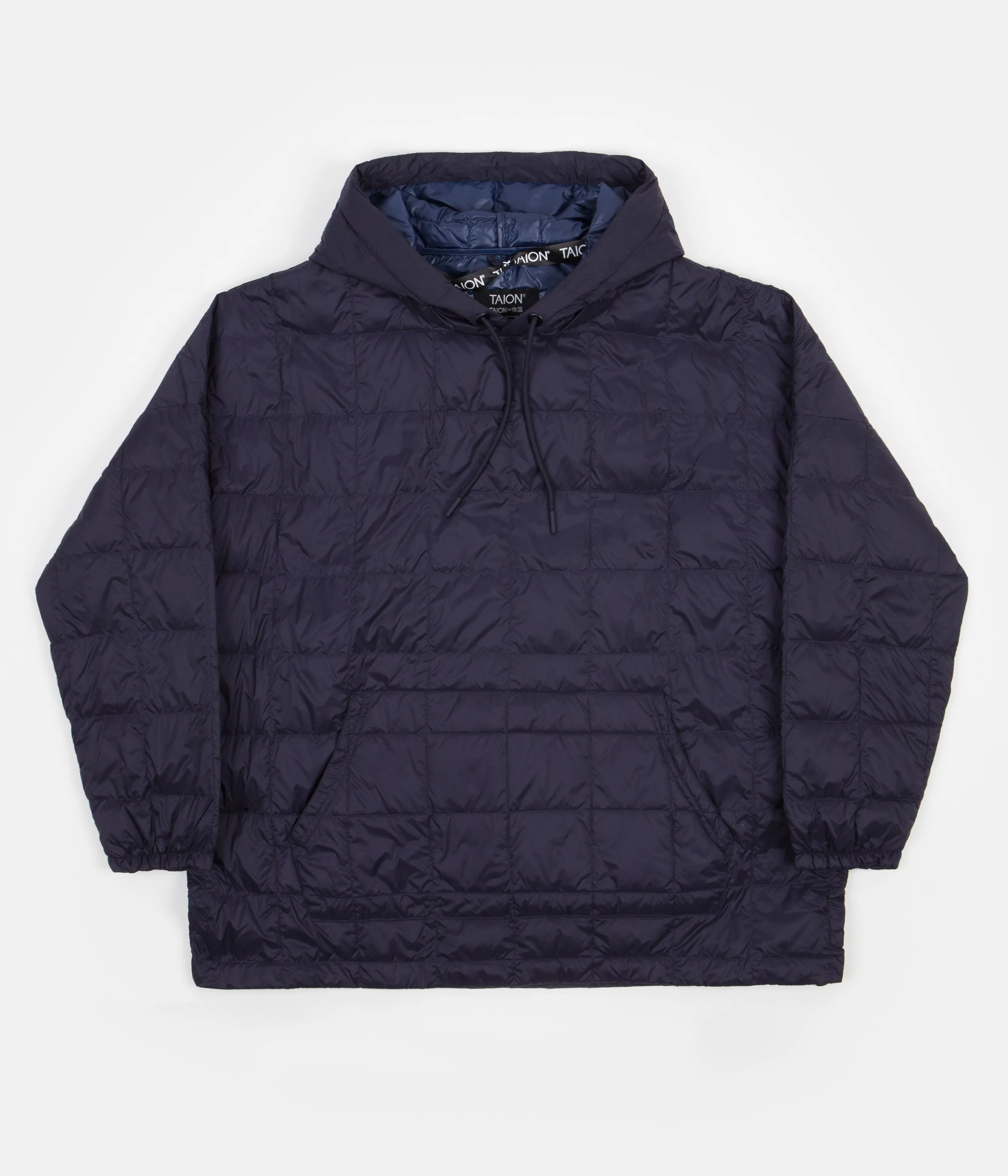 Taion Oversized Down Pullover Jacket - Navy