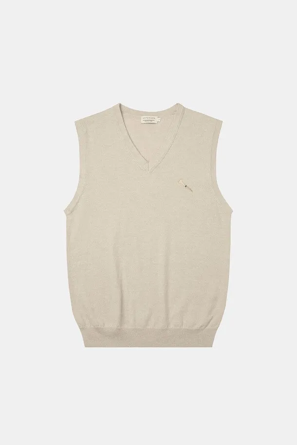 Tee Logo Knit Vest Men