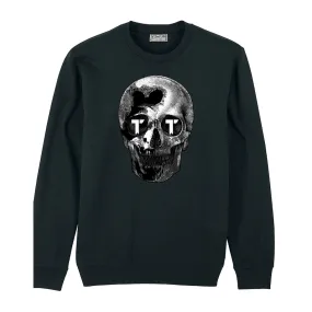 Tenacious 'Sillouette Skull' Black Sweatshirt
