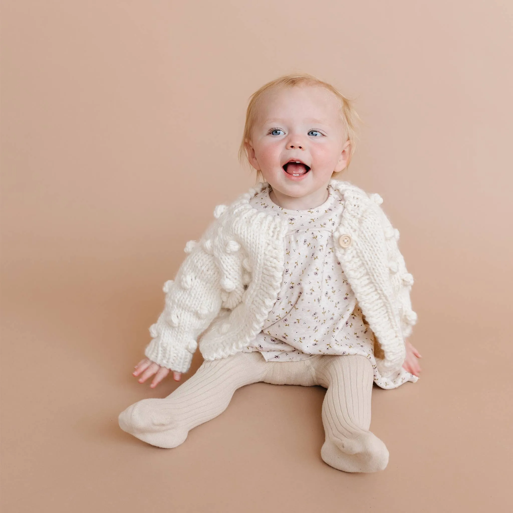The Blueberry Hill Popcorn Cardigan Sweater - Cream