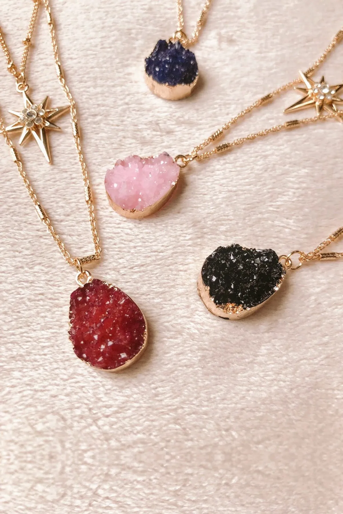 Three Layer Quartz Necklace