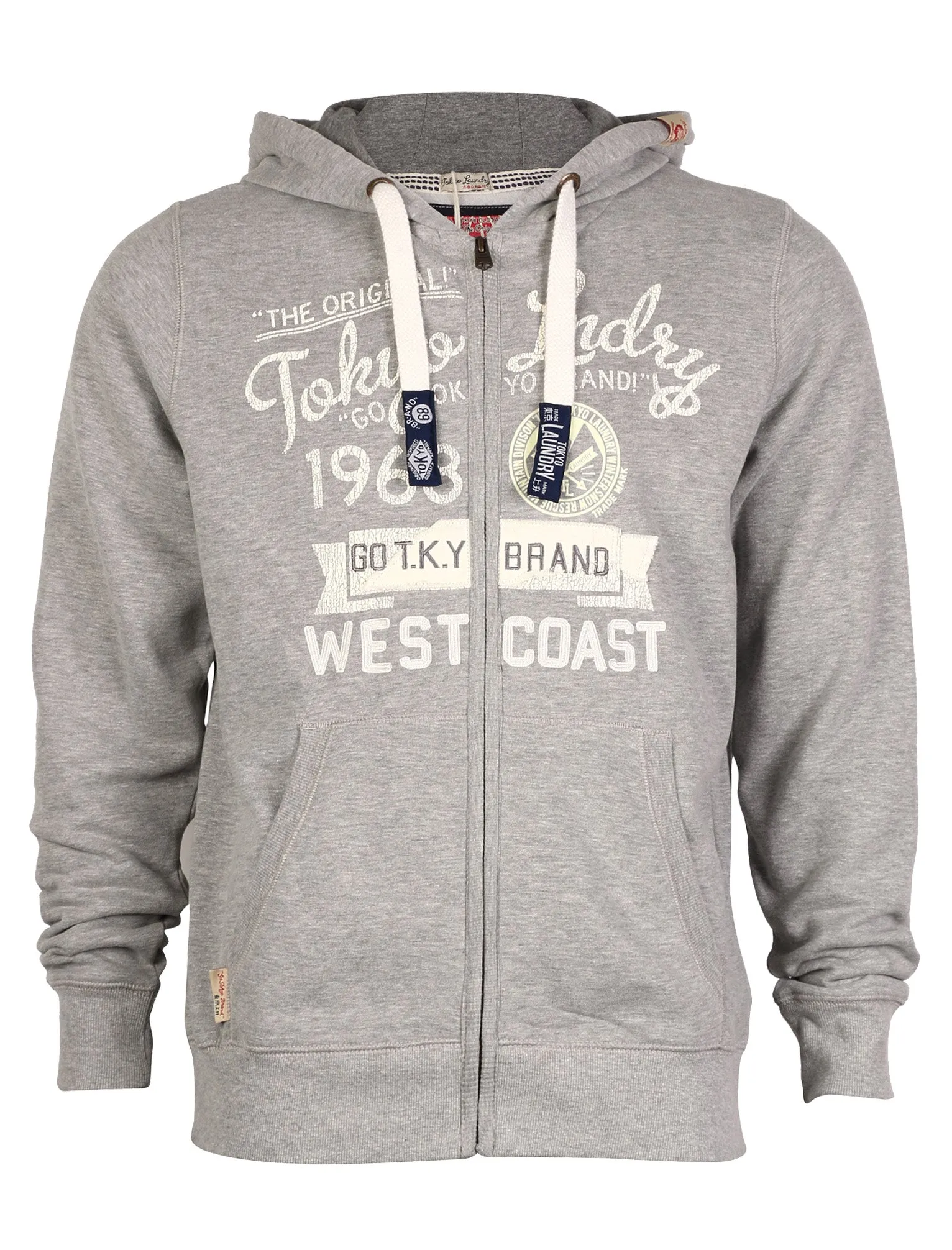 Tokyo Laundry Edvard hoodie in grey