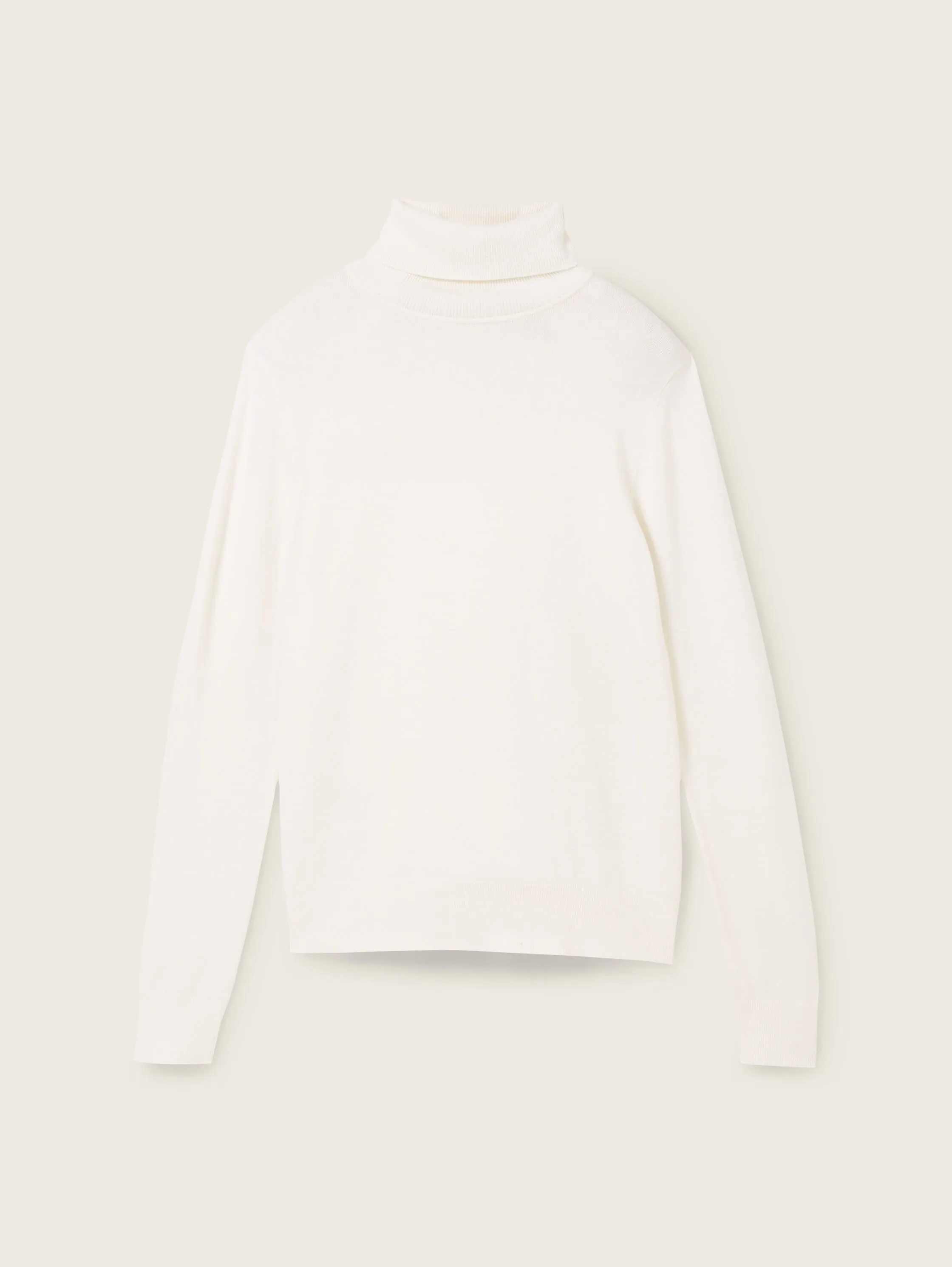 Tom Tailor Knit Basic Turtleneck Sweater in Sky Captain Blue, Powder Rose or Whisper White