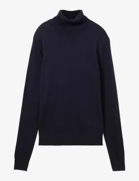 Tom Tailor Knit Basic Turtleneck Sweater in Sky Captain Blue, Powder Rose or Whisper White