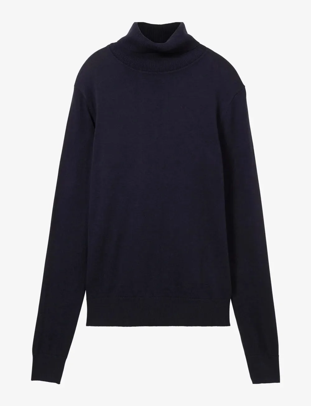 Tom Tailor Knit Basic Turtleneck Sweater in Sky Captain Blue, Powder Rose or Whisper White